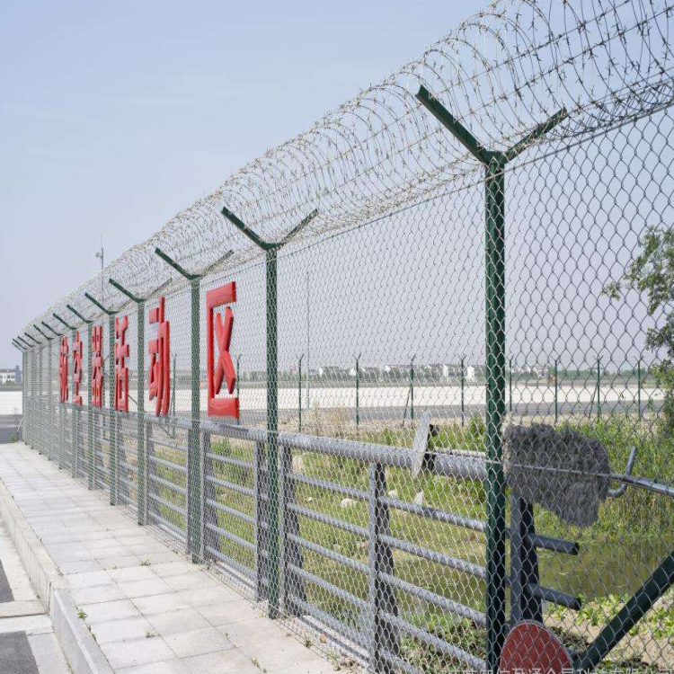 上海铝包钢丝菱形机场围界图片2